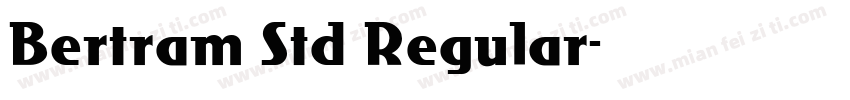 Bertram Std Regular字体转换